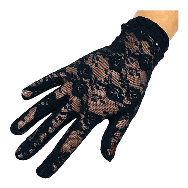 Guantes De Encaje Estilo Cosplay Gótico Elegante Ocasiones 3