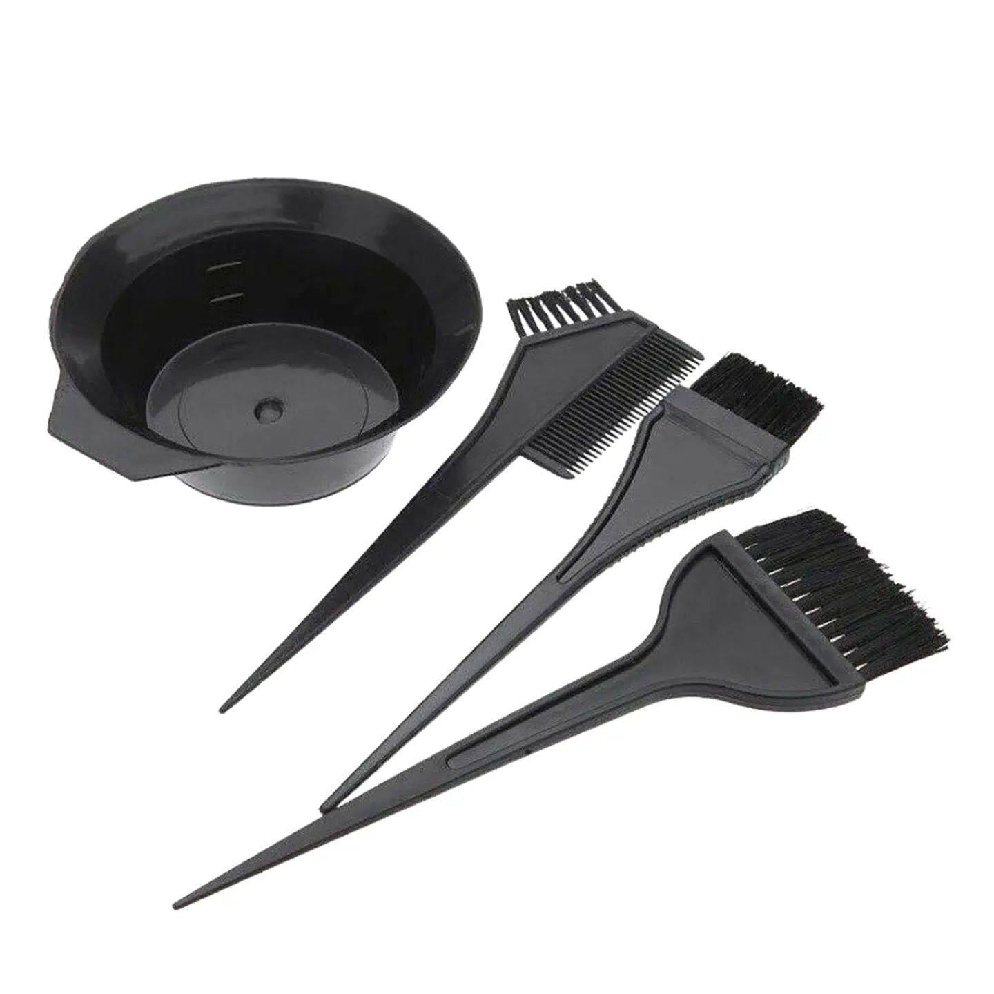 Kit De Peluquería Pocillo + 3 Brochas Peluquería Teñir Pelo 1
