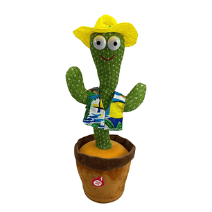 Cactus Bailarín 32 Cms Musical Juguete Interactivo