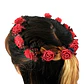 Cintillo De Flores Besito Goma Eva Diseño Corona Colores Mix - Miniatura 1