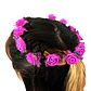 Cintillo De Flores Besito Goma Eva Diseño Corona Colores Mix - Miniatura 6