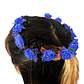 Cintillo De Flores Besito Goma Eva Diseño Corona Colores Mix - Miniatura 11