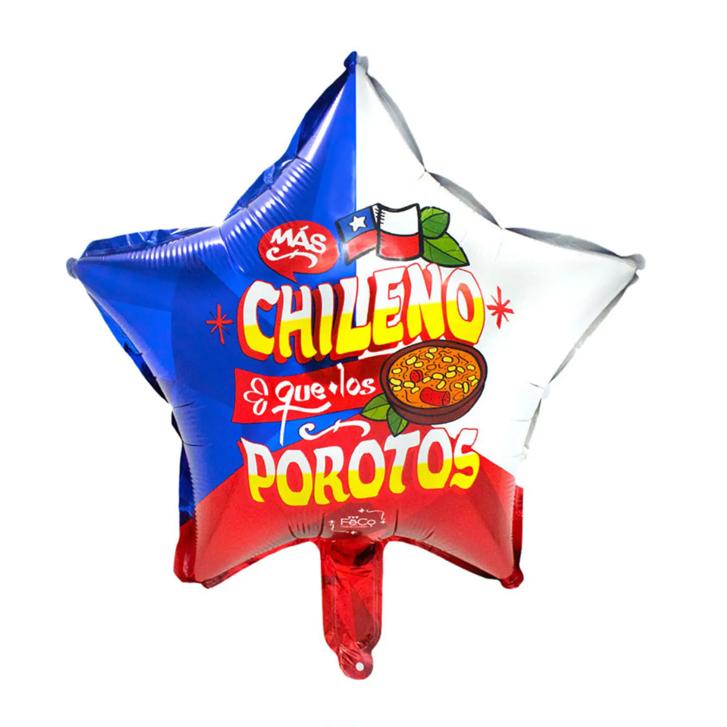 Globo Metalico Estrella Guachaca X50 Uni Fiestas Patrias 3