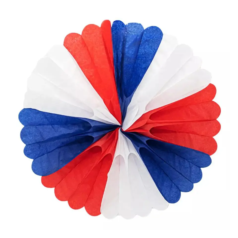 Guirnalda Tricolor Papel Fiestas Patrias Redondo 40 Cm 1
