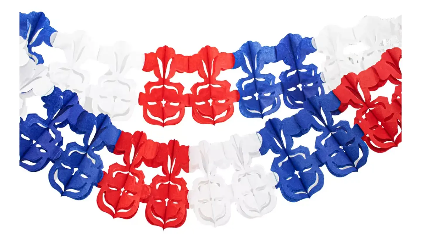 Guirnalda Tricolor Chile Fiestas Patrias 2mts Para Colgar 1
