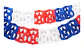 Guirnalda Tricolor Chile Fiestas Patrias 2mts Para Colgar - Miniatura 2