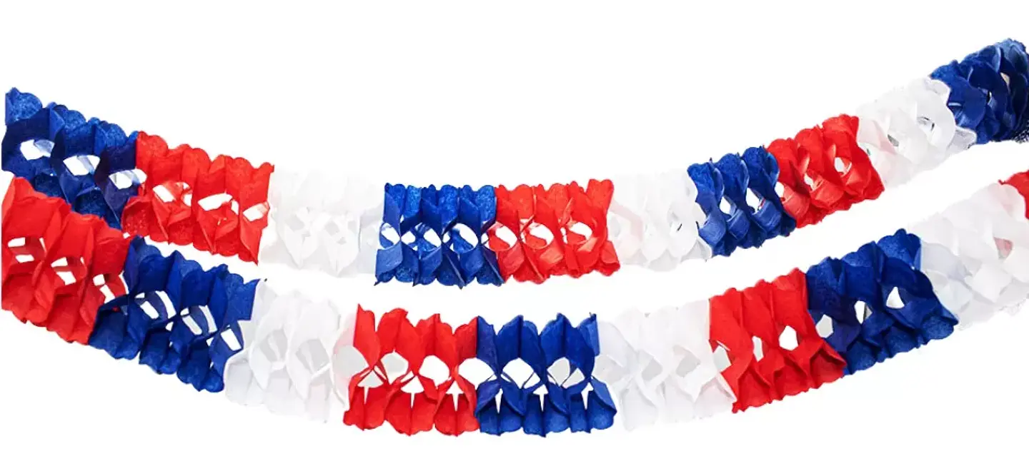 Guirnalda Tricolor Chile Fiestas Patrias 2mts Redonda 1