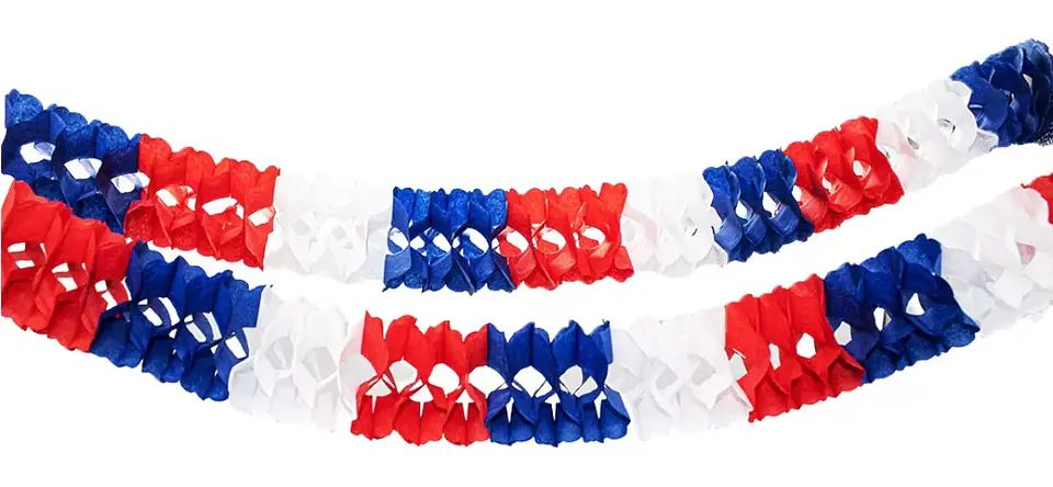 Guirnalda Tricolor Chile Fiestas Patrias 2mts Redonda 1