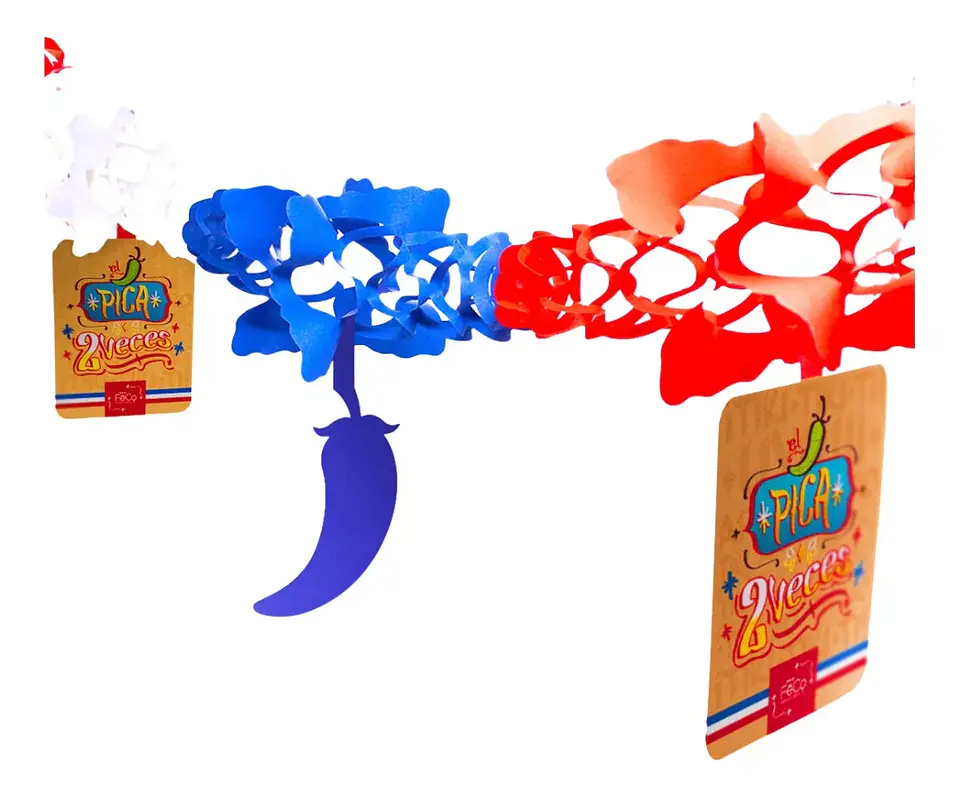 Guirnalda Guachaca Chile Fiestas Patrias 2mts X 1 Unidad 3