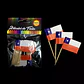 25 mondadientes Pinchos Madera Fiestas Patrias Chile X24 U - Miniatura 2