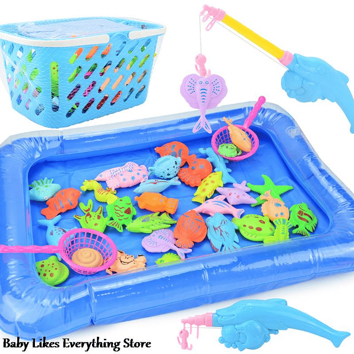 Set De Pesca Con Piscina Para Niños Juguetes, 2