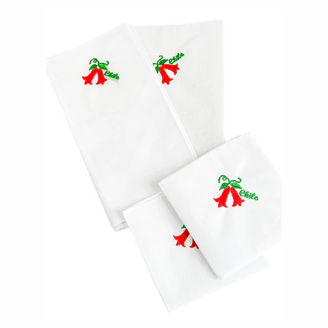 Pack 12 Pañuelos Diseño Flor Fiestas Patrias Pañoleta