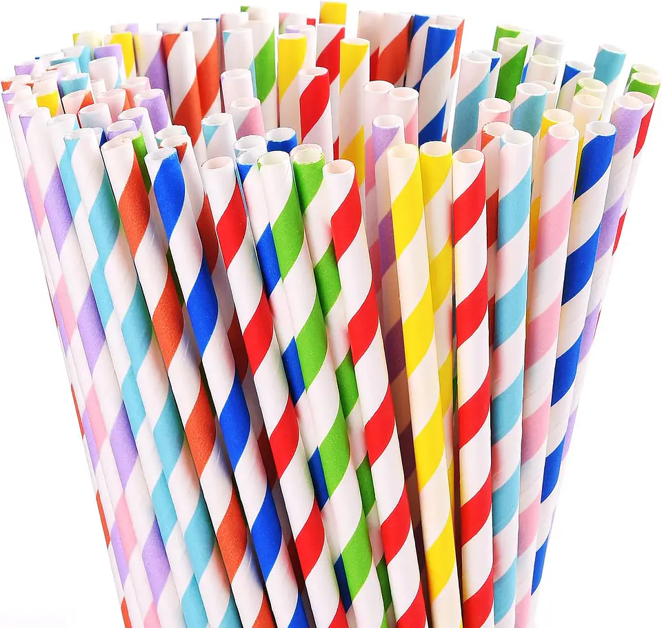 Bombilla Polipapel Terremoto Lineas X 25piezas En 1 Pack 2