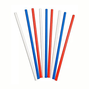 Bombilla Polipapel Terremoto Tricolor X 25piezas En 1 Pack