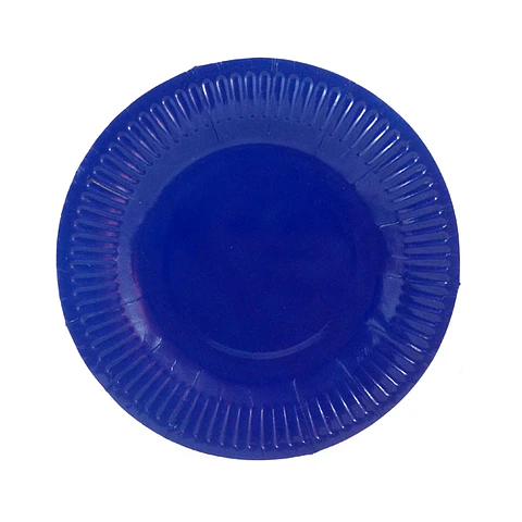 Plato Desechable Cartón 18cm Colores X10 Fiesta