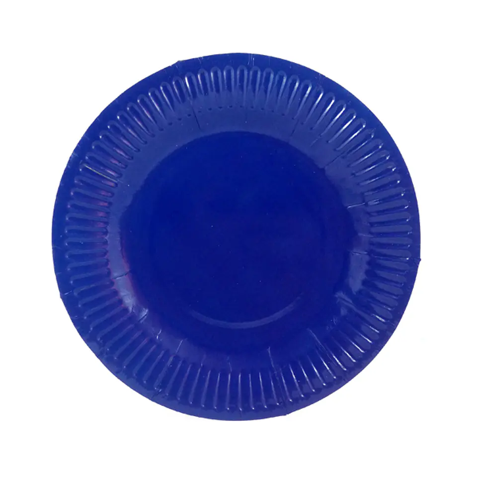 Plato Desechable Cartón 18cm Colores X10 Fiesta 1