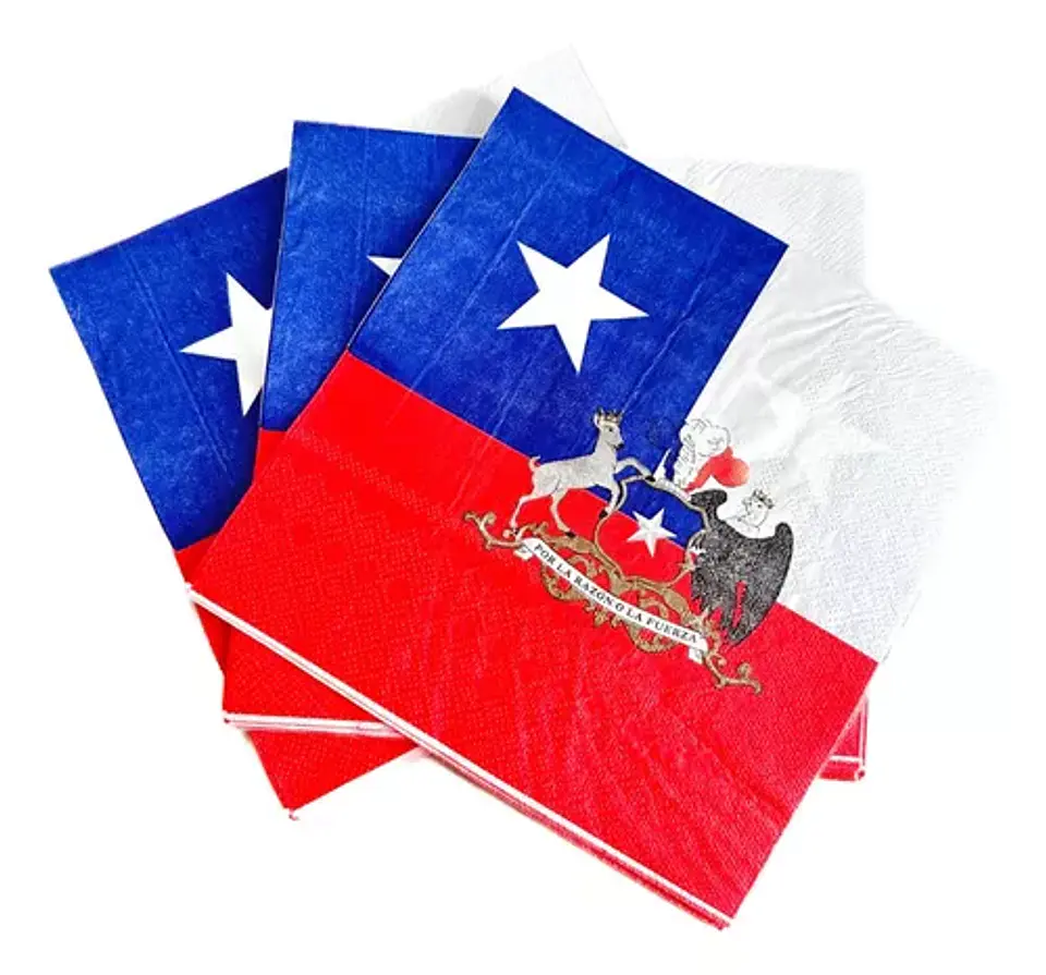 Pack20 Servilletas Fiestas Patrias Cotillon 18 Septiembre 2