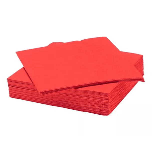 Servilletas Fiestas Patrias Chile Unicolor 33x33cm Pack 20u 3