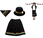 Traje Nortino Niña- Juvenil Baile / Fiestas Patrias Disfraz - Miniatura 3