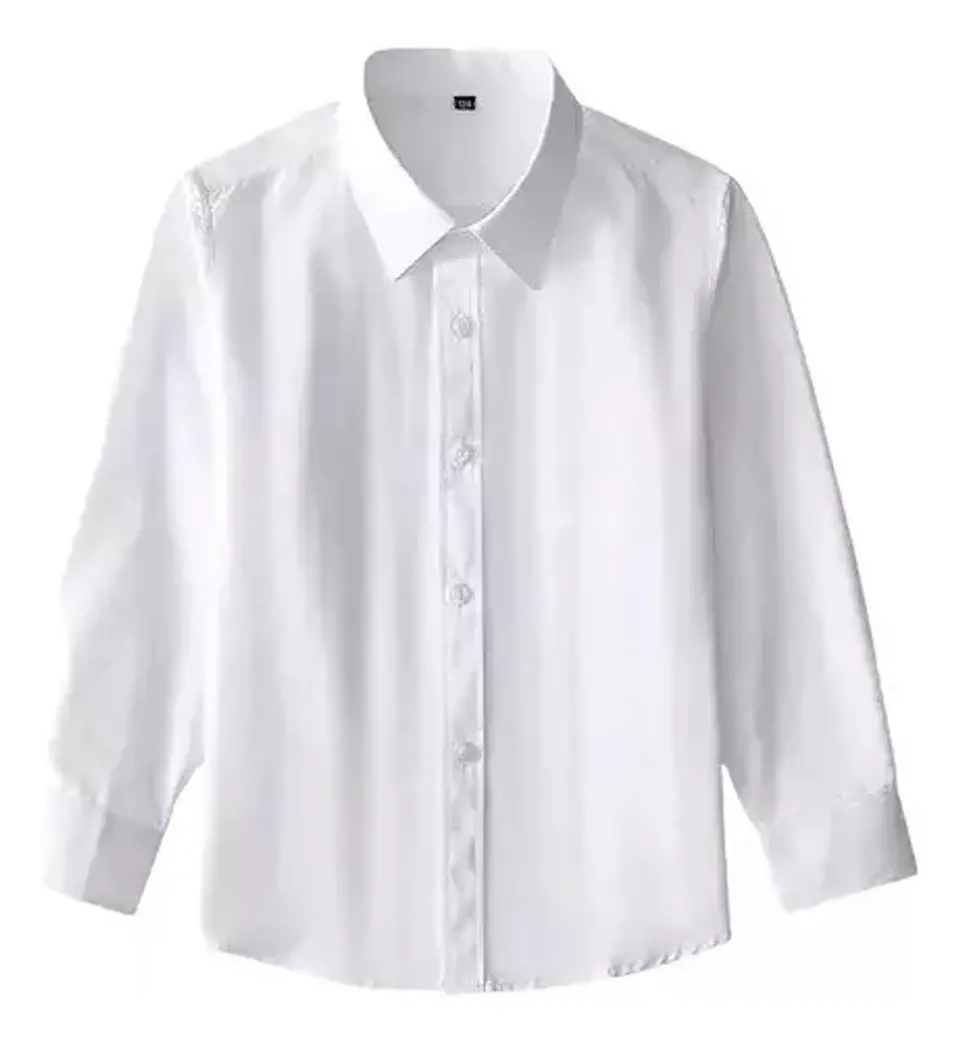 Camisa Blanca Niño Para Trajes Típicos De Fiestas Patrias 1