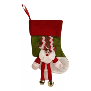 Calcetín Navideño Viejito Pascuero Colgante