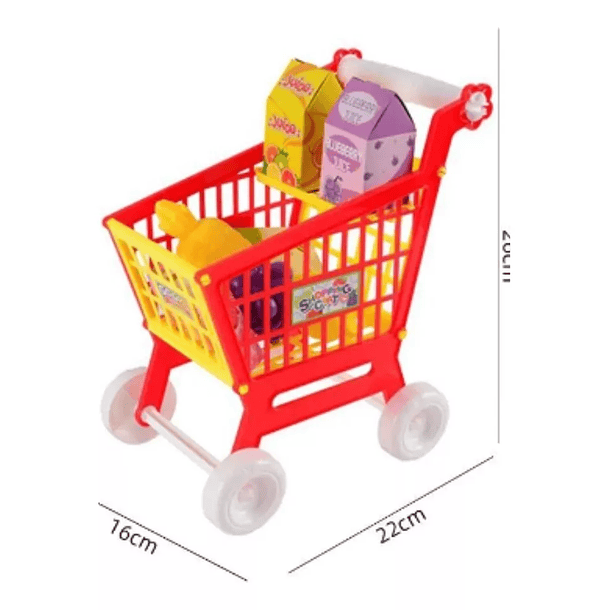 Juguete Carrito De Compras Para Niñas Y Niños Supermercado 4