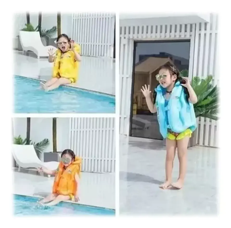 Chaleco Inflable Flotador Para Niños Talla L 5