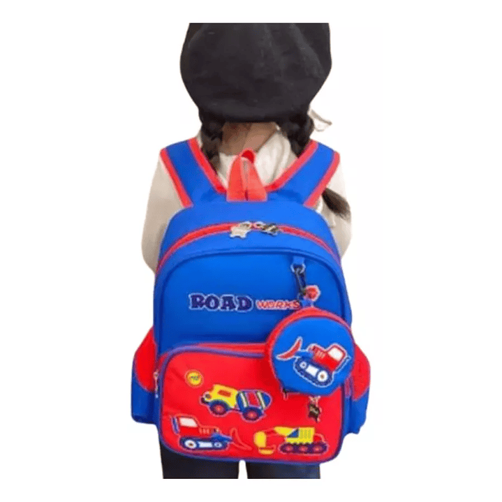 Mochila Infantil Road Works 6