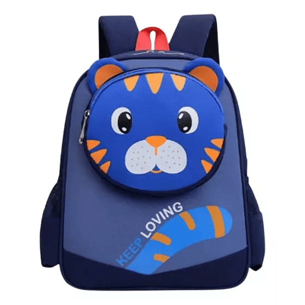 Mochila Escolar Infantil De Animalitos Multicolor 7