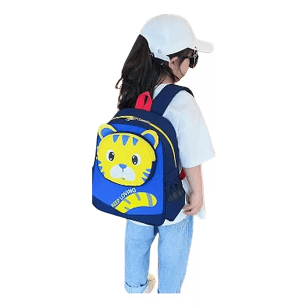 Mochila Escolar Infantil De Animalitos Multicolor 9