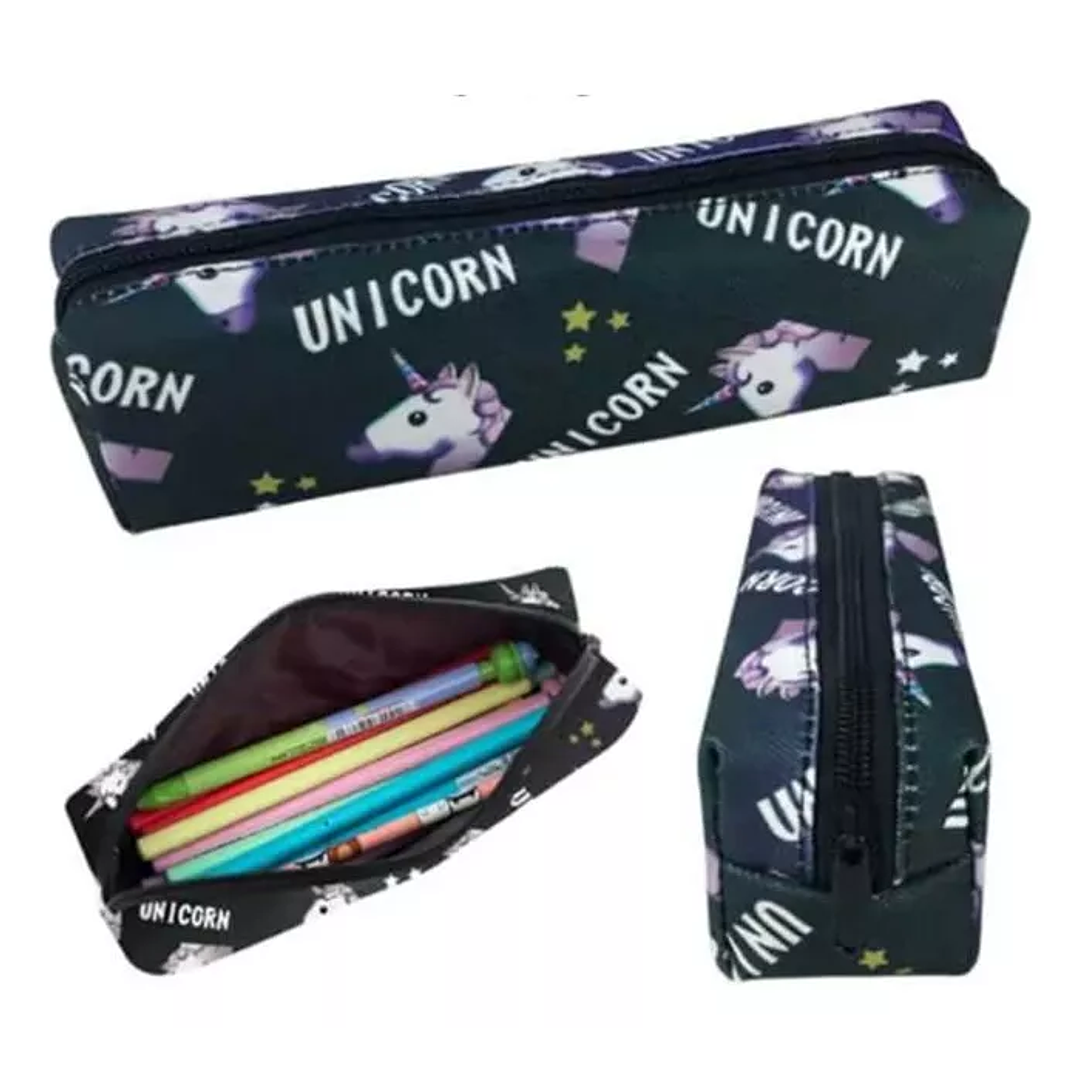 Estuche Simple Unicornio Escolar 2