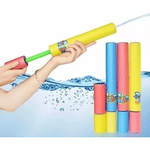 Pistola Lanza Agua Mini Esponja Piscina Verano Juego 58cm