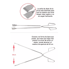 Pinza Tenaza Acero Inoxidable Pinzas Para Carbón 3