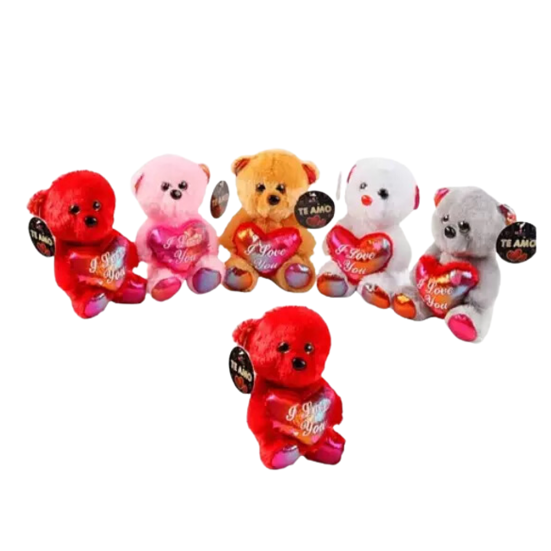 Oso De Peluche Con Corazon Color Aleatorio 32CM 1