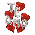 Set De Globos Diseño Te amo 10 piezas San Valentin 1