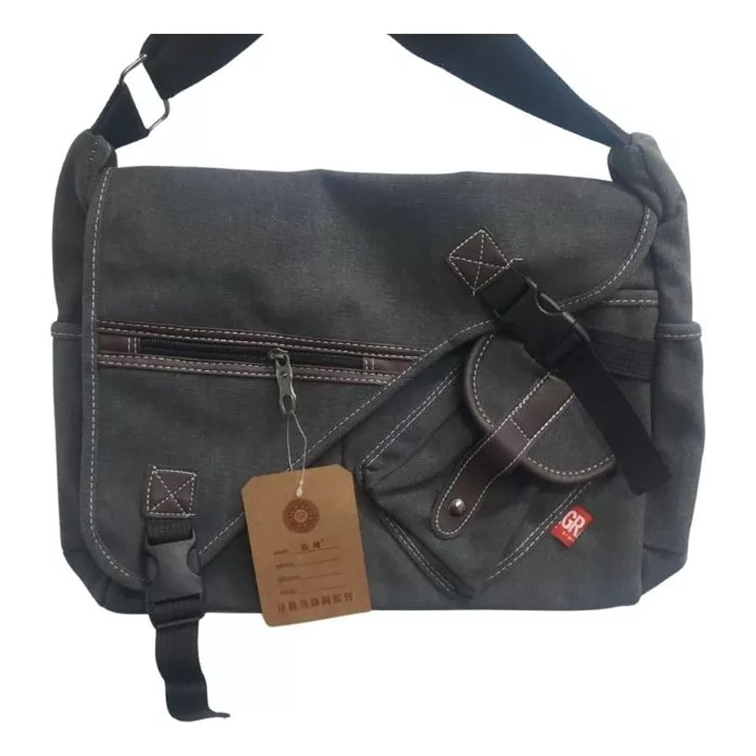 Bolso de hombro de lona para hombre 4