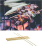 Palos Anticuchos 40cm Gruesos Brochetas Pinchos Papa Tornado - Miniatura 5
