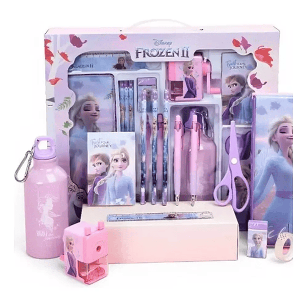 Set Escolar De Frozen Con 13 Piezas Niñas Utiles Escolares