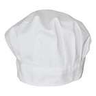 Gorro De Chef O Cocina Tipo Champiñon Blanco Negro 26cm 1