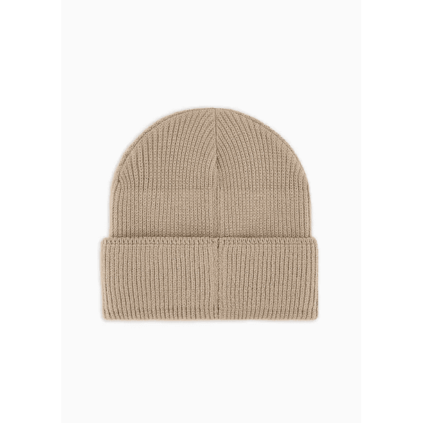 12 Pieza Gorro Beanie Tendencia Lana Adulto Con Doblez Beige