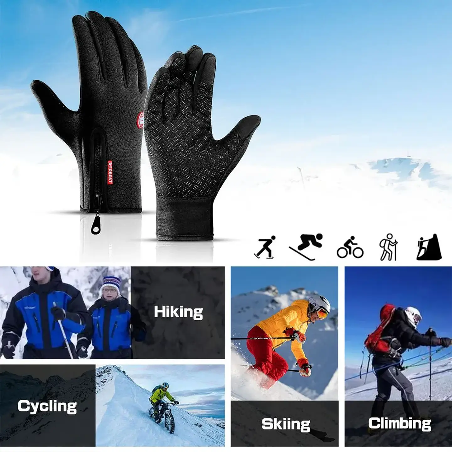 Guantes Termicos Guantes Bici Guante Bici Touch Antideslizantes 4