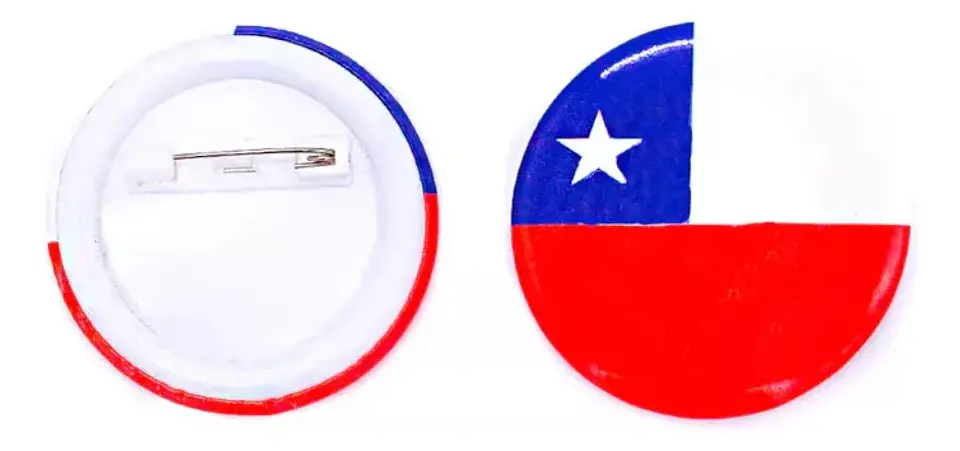 Piocha Pin, Botón Chile 18 Septiembre Fiestas Patrias 12u 1