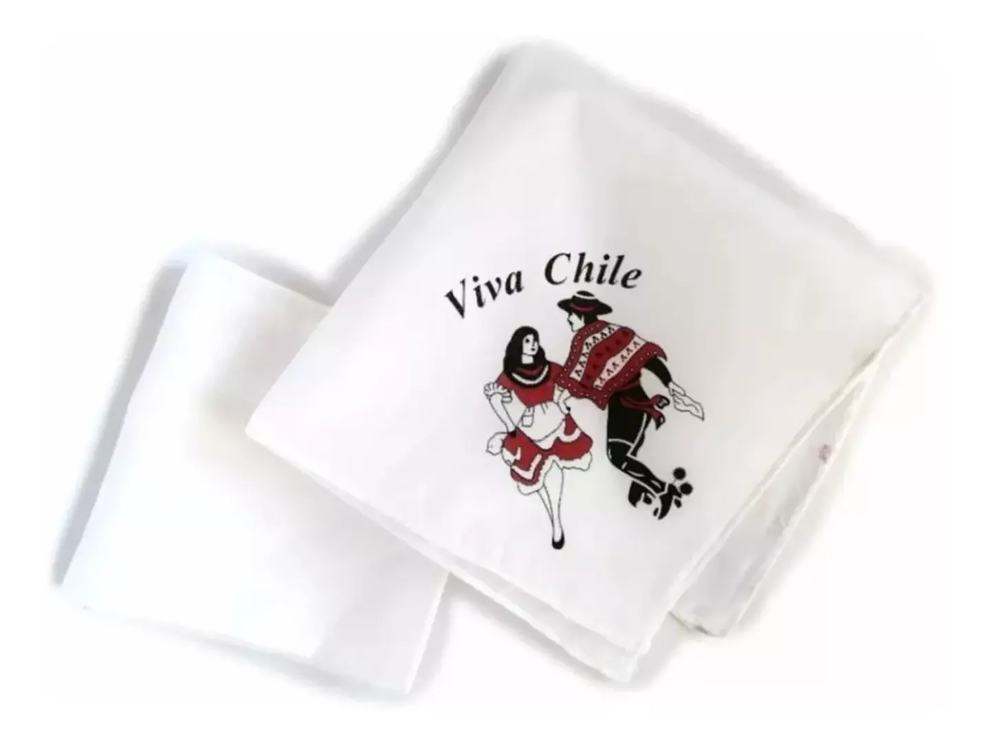X1 Pañuelos Blancos Viva Chile Fiestas Patrias 1 Und Nuevo 1