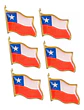12 X Piochas, Broches, Botones Bandera Chile Fiestas Patrias - Miniatura 1