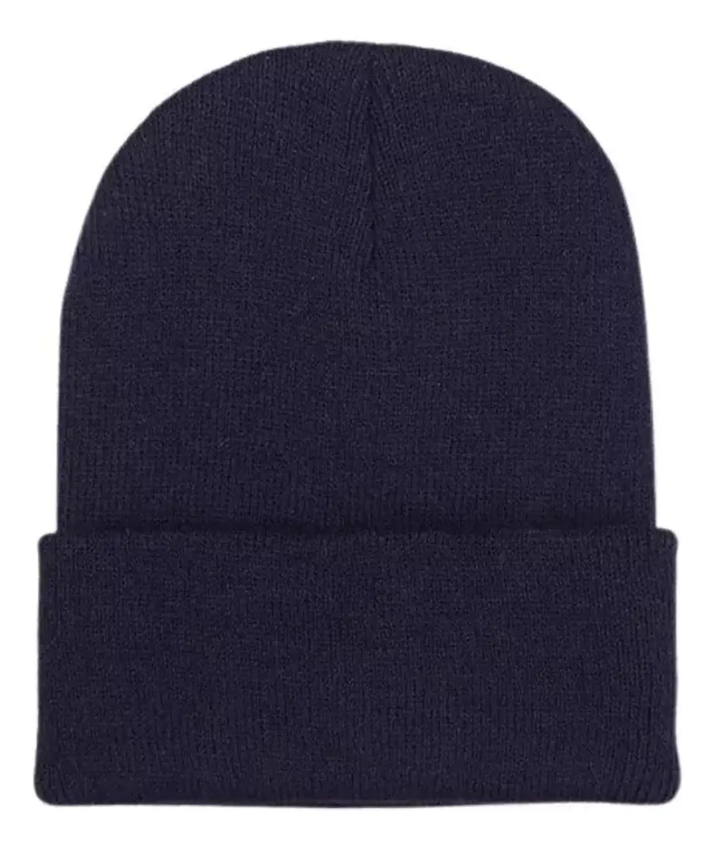 Gorro Beanie De Lana Adulto Con Doblez Forro Polar 2