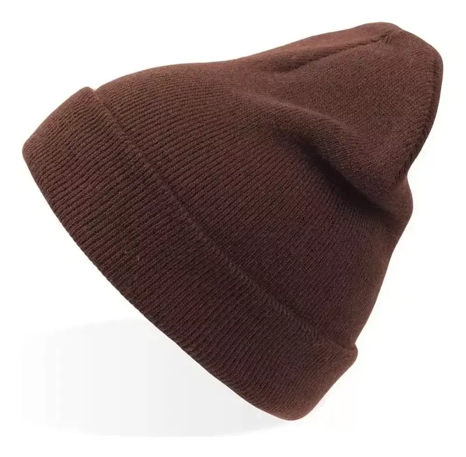 Gorro Beanie De Lana Adulto Con Doblez Forro Polar 7