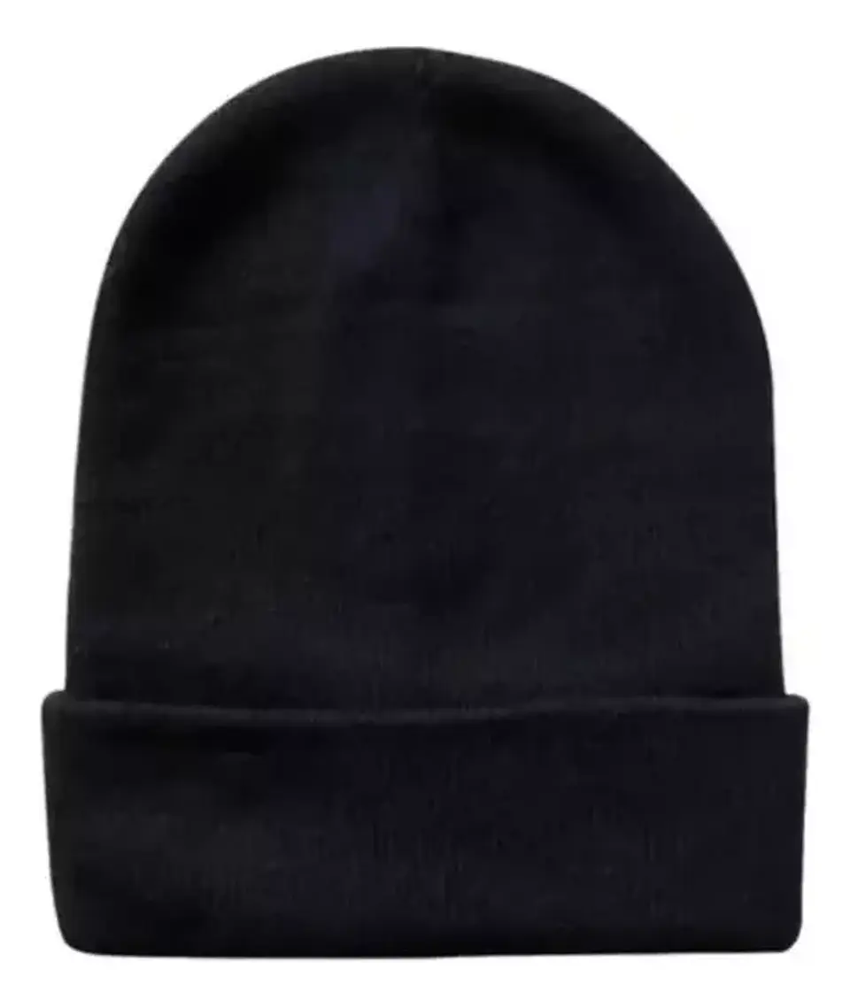 Gorro Beanie De Lana Adulto Con Doblez Forro Polar 8