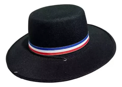 Sombrero Con Cinta Tricolor Huaso Adulto Niño Chupalla