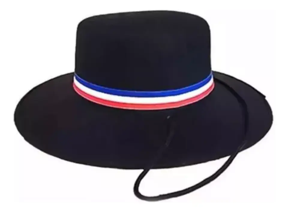 Sombrero Con Cinta Tricolor Huaso Adulto Niño Chupalla 3