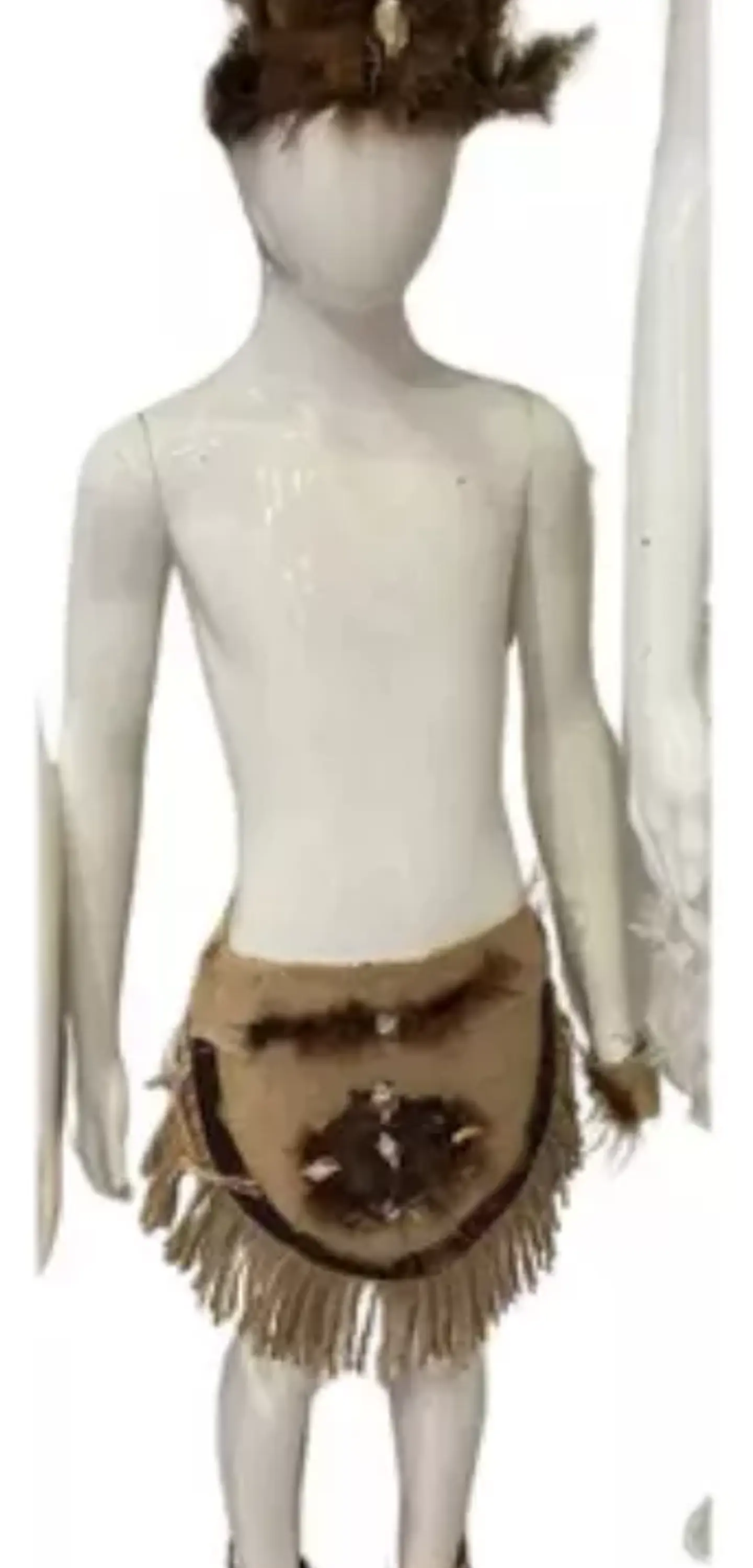 Traje Pascuense Niño Rapa Nui de Yute — Disfraz Folclórico Fiestas Patrias y Actos Escolares (6 a 16 años) 5